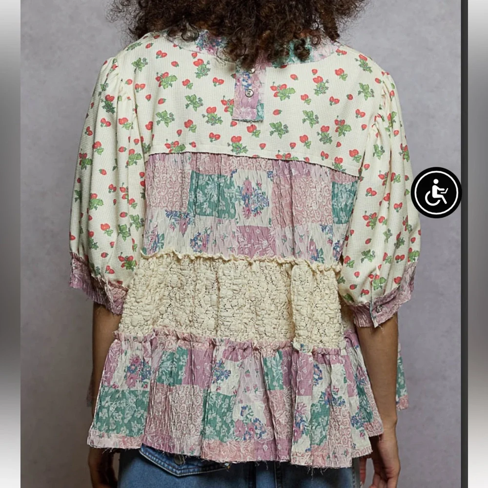 POL Mixed Media Top - Picture 4 of 6